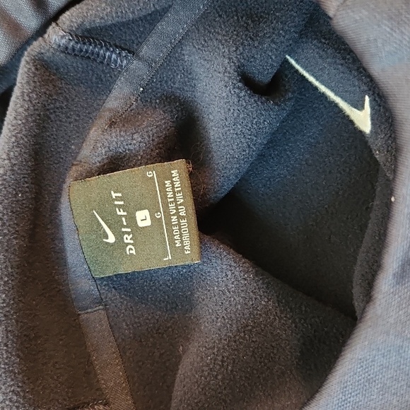 Nike Xavier Musketeers Dri-Fit Short Sleeve Long Neck Hoodie Men's Sz L EUC NICE - Picture 6 of 12